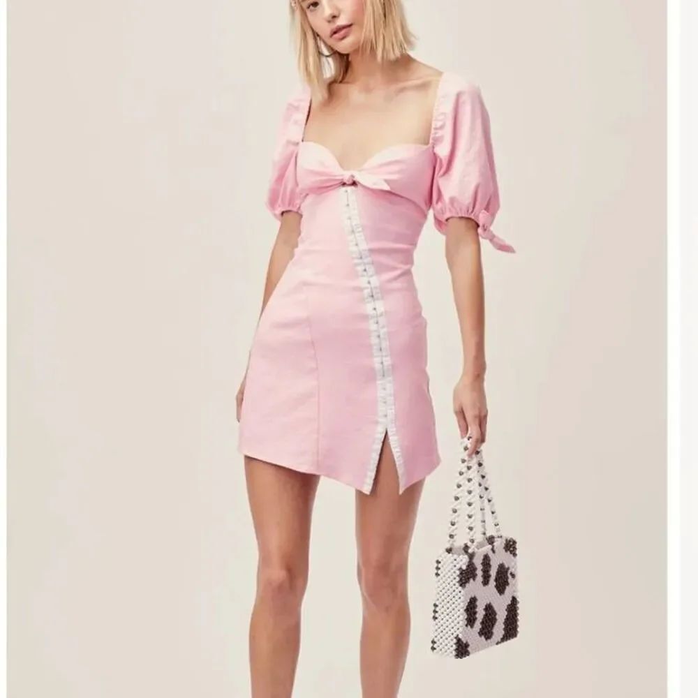 For Love & Lemons Macaroon Hook Front Mini Dress